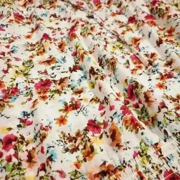 Alex & Lili Peasant Type Long-Sleeved Blouse Floral Top - Size Small - Picture 7 of 7